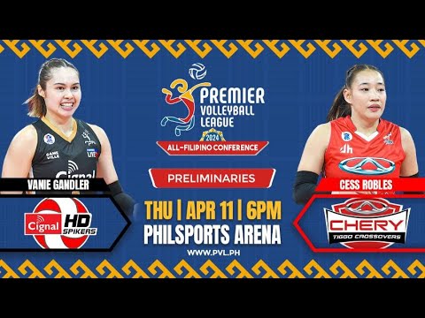 CIGNAL vs. CHERY TIGGO - Full Match | Preliminaries | 2024 PVL All-Filipino Conference backdrop