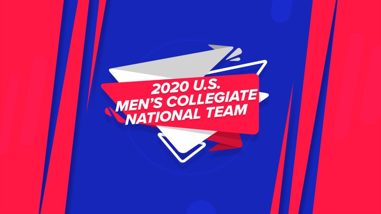 2020 U.S. Men's Collegiate National Team Roster | USA Volleyball background