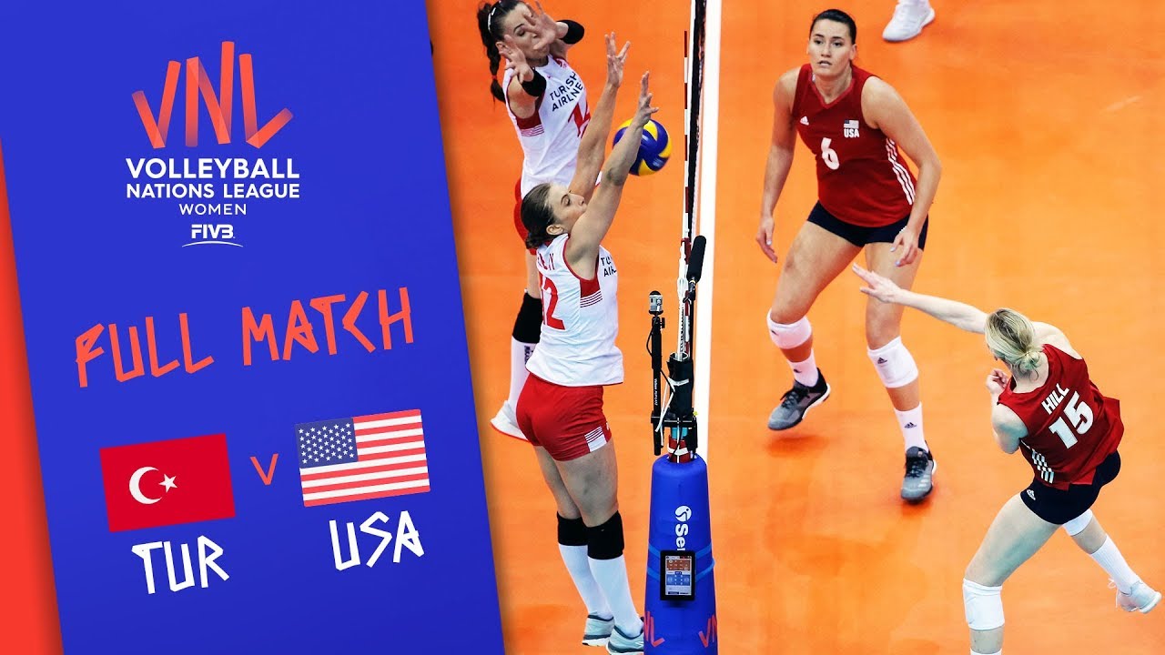Turkey v USA - Full Match - Final | Women's VNL 2018 background