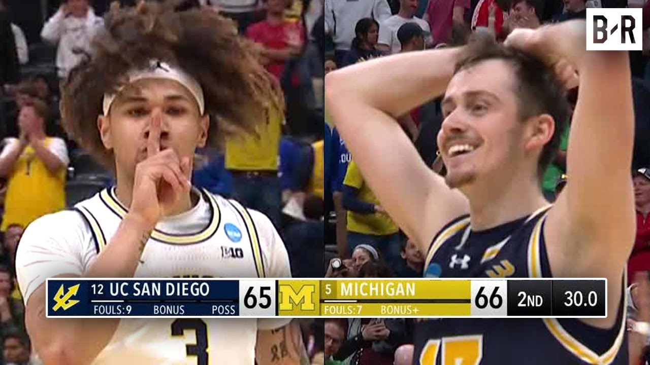 Michigan vs. UC San Diego Ending - Final 2:30 | 2025 March Madness