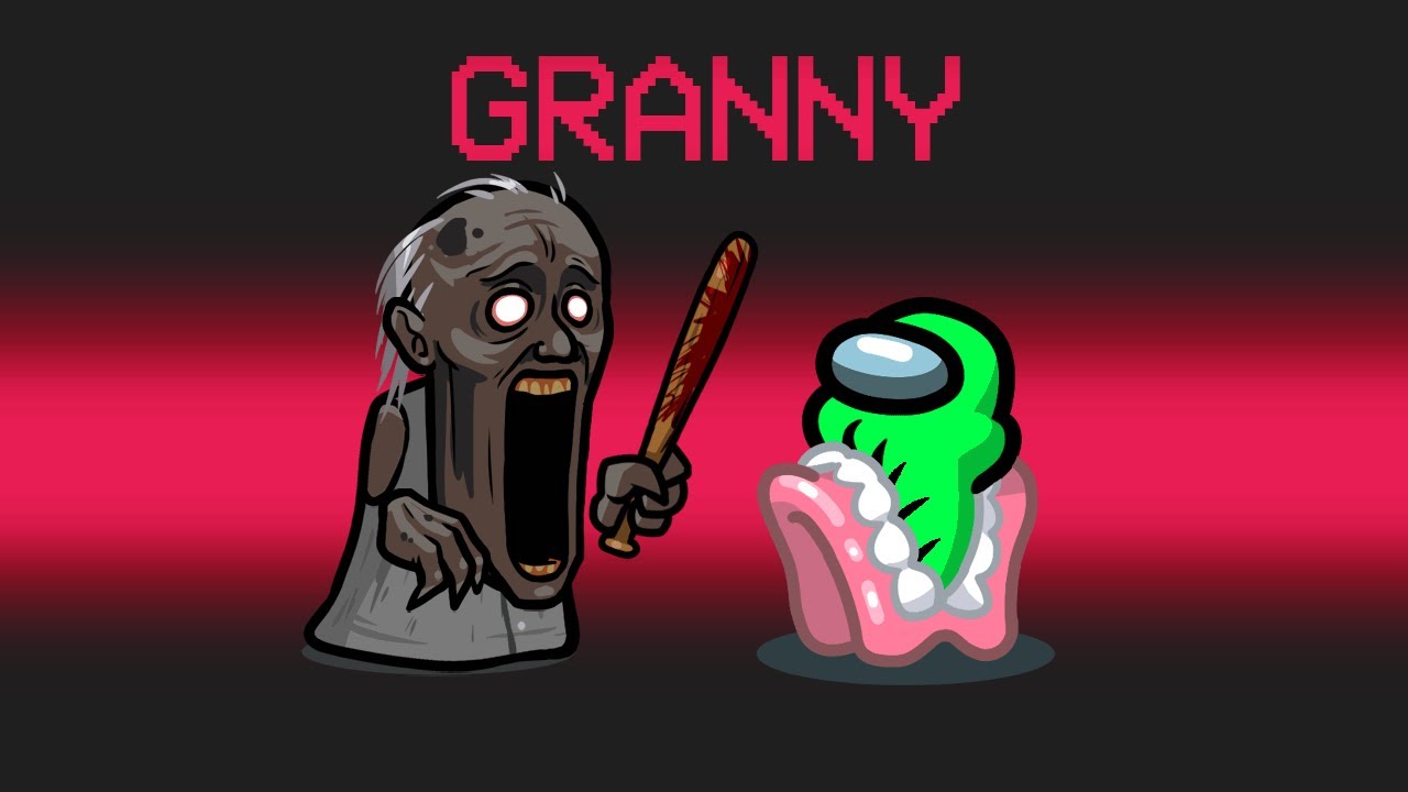 *NEW* GRANNY Role in Among Us background