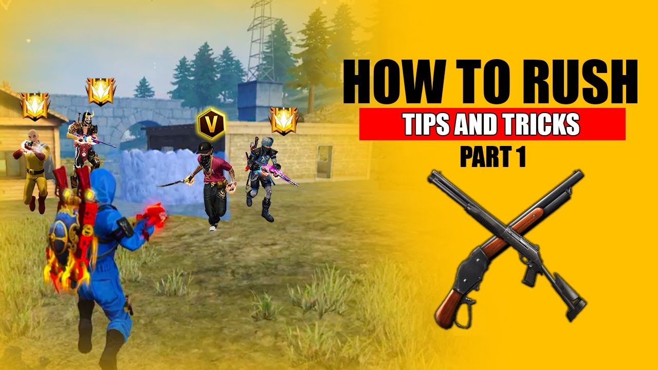 Rusher Tips & Tricks Free Fire Max #arrowgaming background