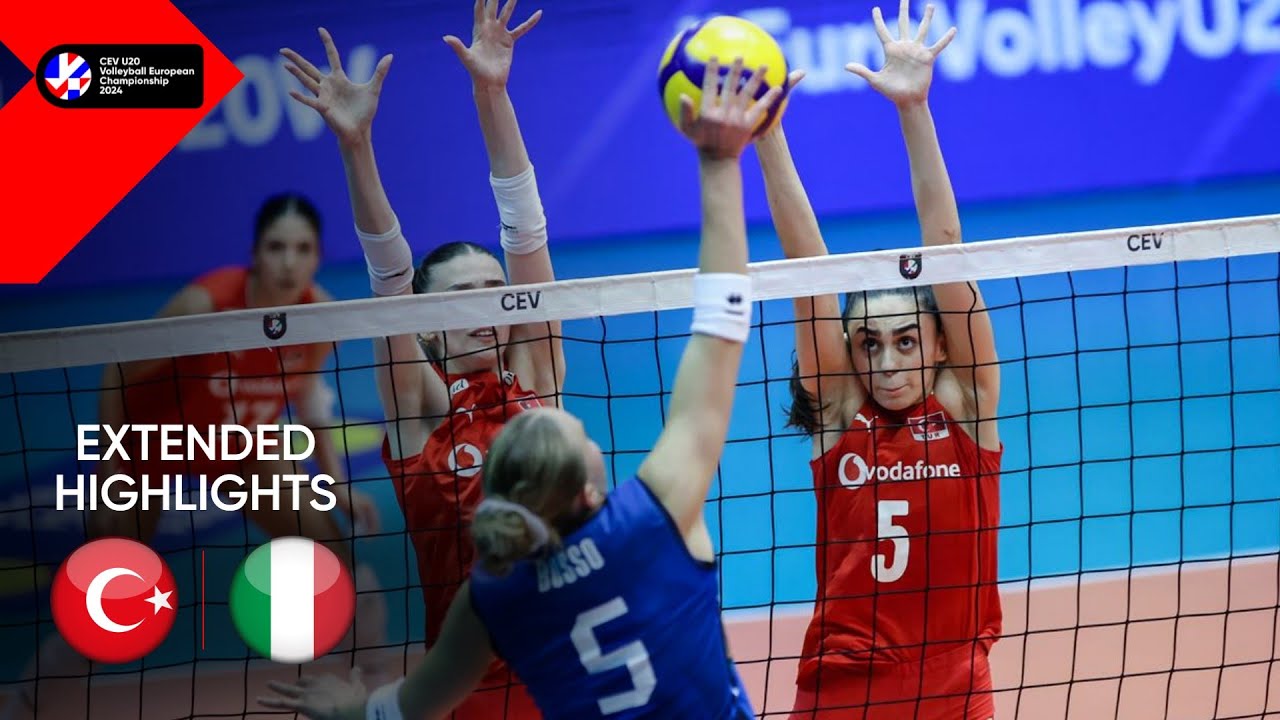 The Final: TÜRKIYE vs. ITALY - Match Highlights | CEV EuroVolley U20 Women
