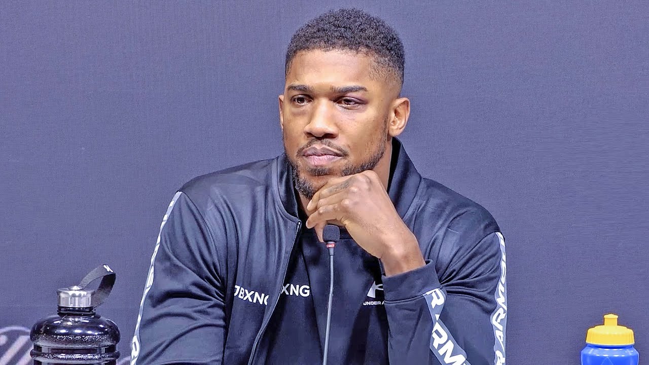 Anthony Joshua • FULL POST FIGHT PRESS CONFERENCE vs. Oleksandr Usyk background