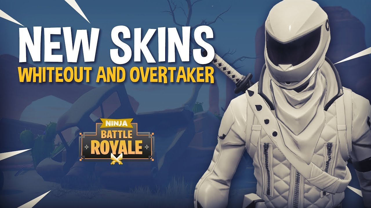 NEW Whiteout and Overtaker Skins!! - Fortnite Battle Royale Gameplay - Ninja background