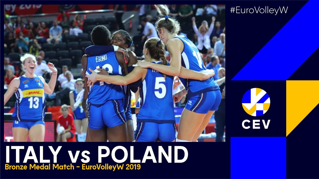 Italy vs Poland I #EuroVolleyW 2019 - Bronze Medal Match I FULL MATCH background