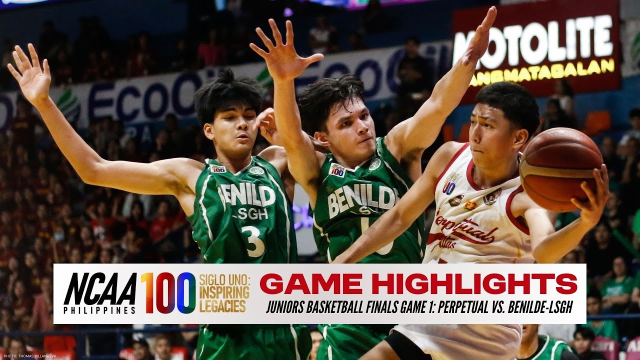 Perpetual vs Benilde-LSGH (Juniors Basketball Finals Game 1) | NCAA Season 100 background