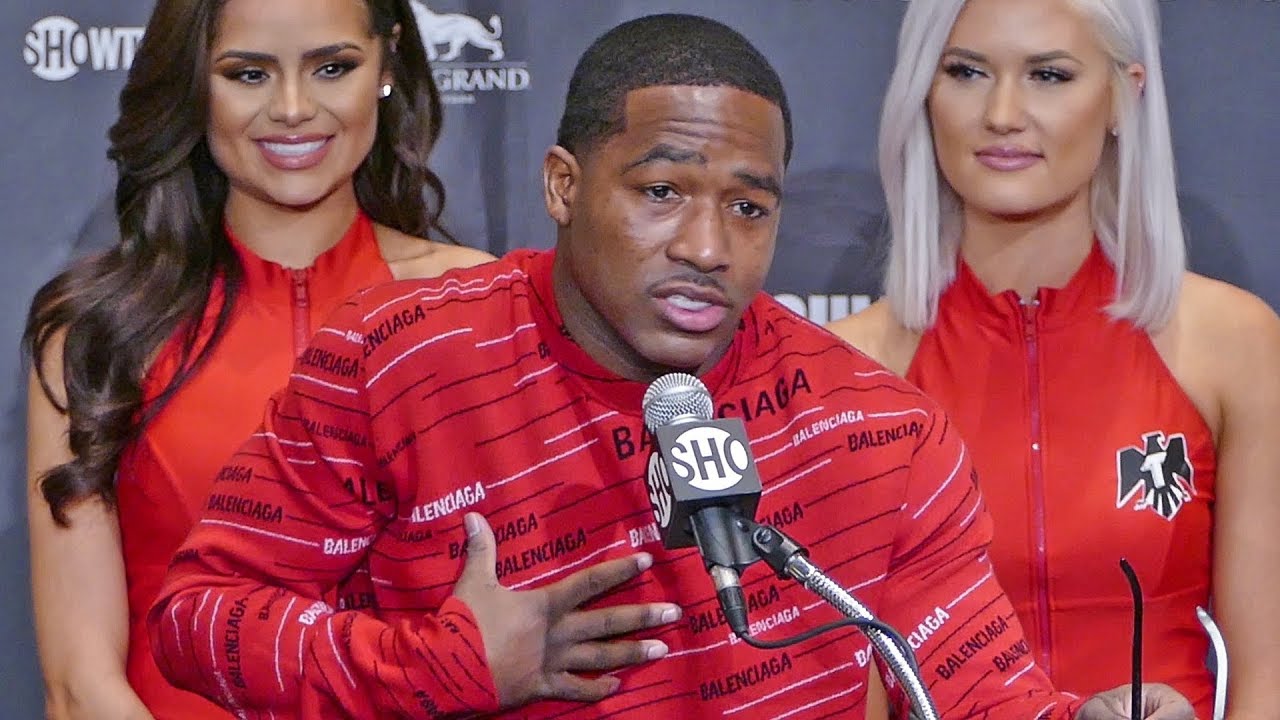 Adrien Broner POST FIGHT PRESS CONFERENCE vs. Manny Pacquiao | ShowTime Boxing background