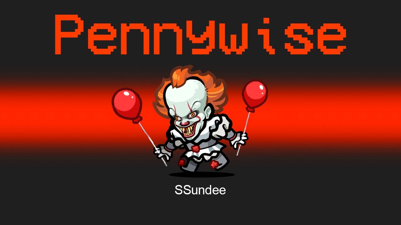 CLOWN Mod in Among Us background