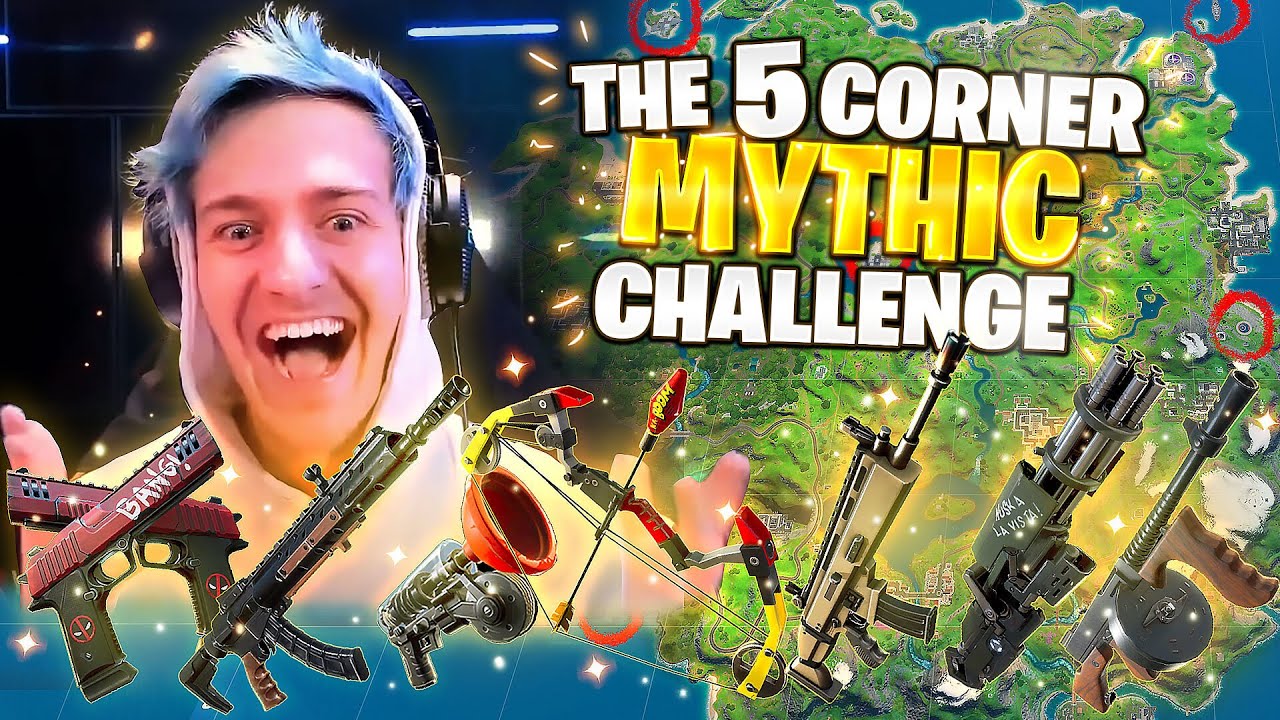 THE 5 CORNER *ALL MYTHIC* CHALLENGE! W/ @timthetatman @CouRageJD & @SypherPK