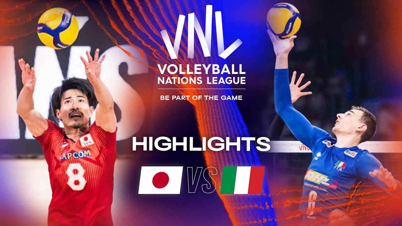 ๐ฏ๐ต JPN vs. ๐ฎ๐น ITA - Highlights Final 3-4 | Men's VNL 2023 backdrop