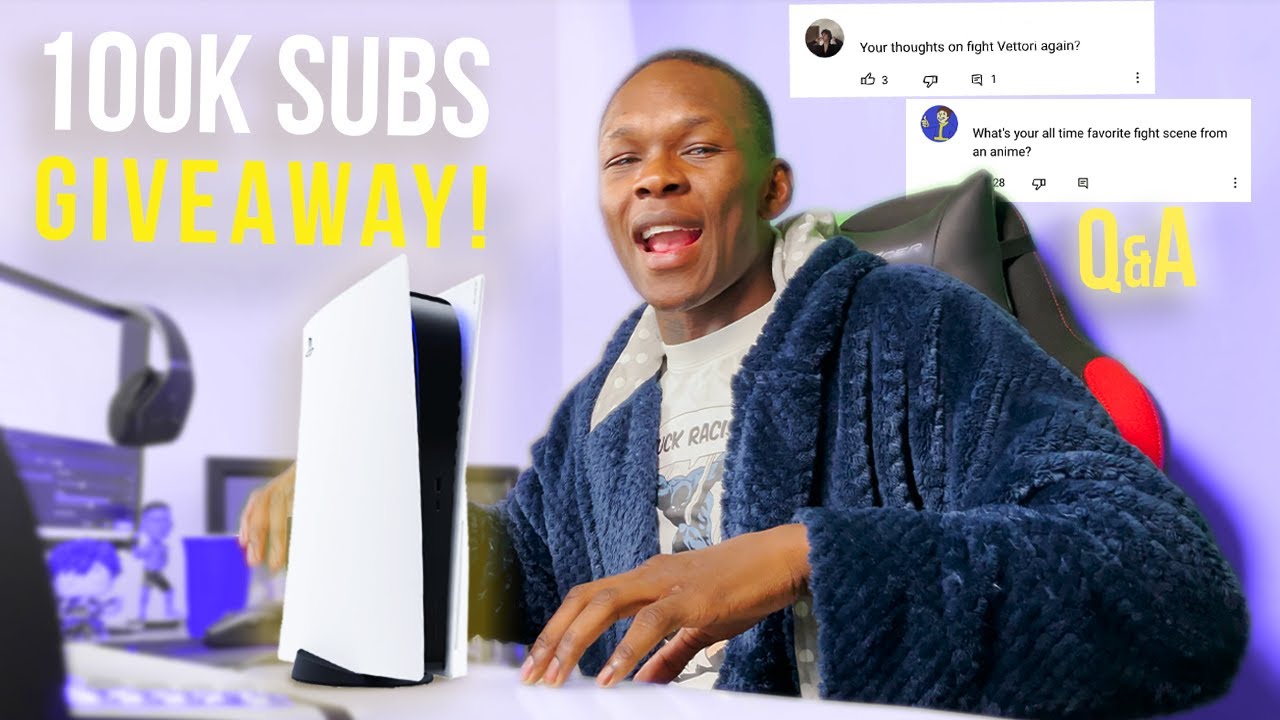 Israel Adesanya Q&A | 100K SUB GIVEAWAY