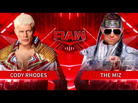 Cody Rhodes vs The Miz (Full Match) background