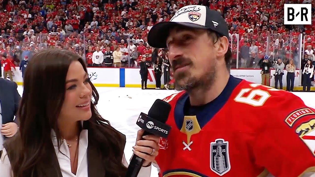Brad Marchand Reacts to Winning the 2025 Stanley Cup background