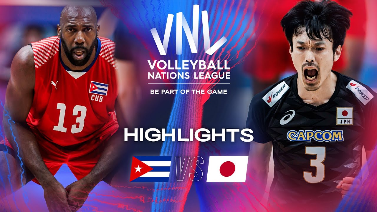 🇨🇺 CUB vs. 🇯🇵 JPN - Highlights | Week 1 | Men's VNL 2024 background