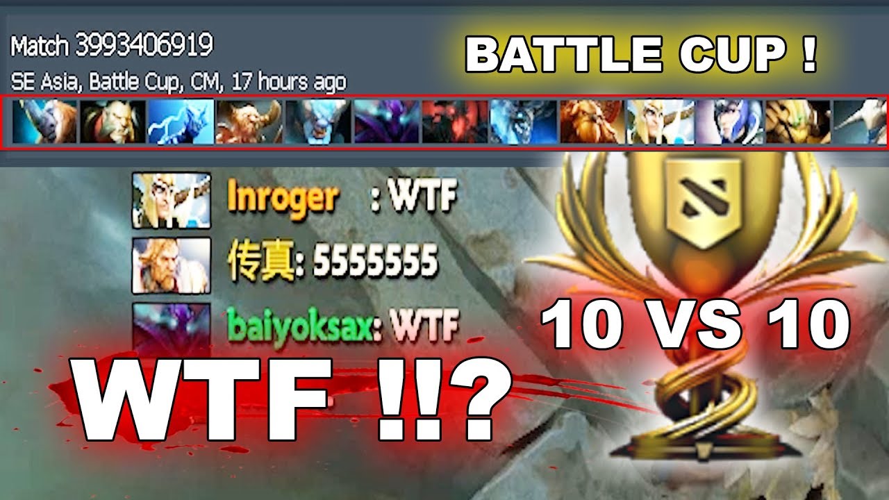 10 VS 10 BATTLE CUP - NEW DOTA 2 BUG 7.18! background