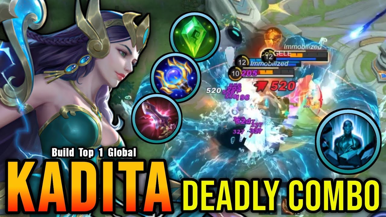 One Shot Combo Kills!! Kadita with Petrify 100% Deadly - Build Top 1 Global Kadita ~ MLBB