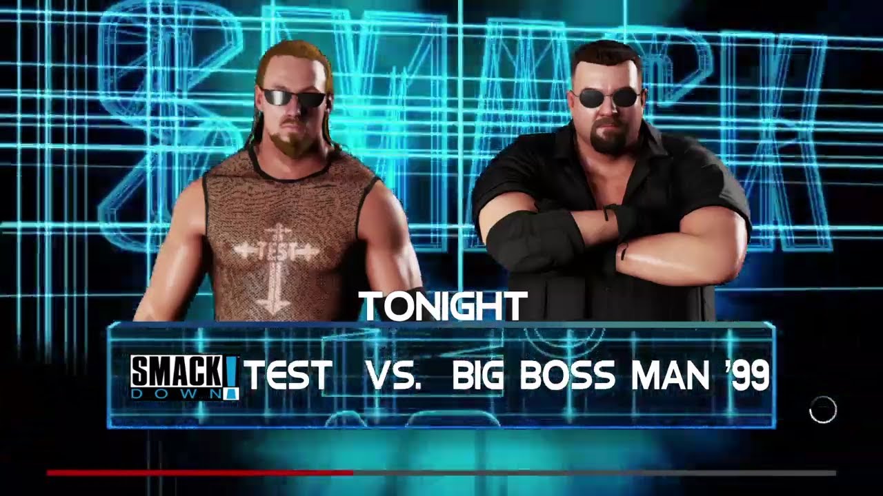 Test vs Big Bossman. Smackdown. WWE 2K18
