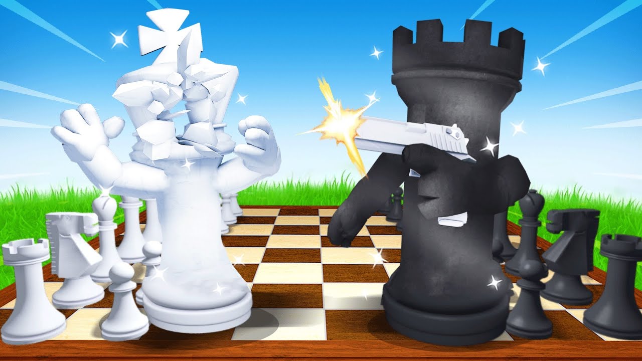 Becoming a Grand Master Using GUNS in FPS Chess background
