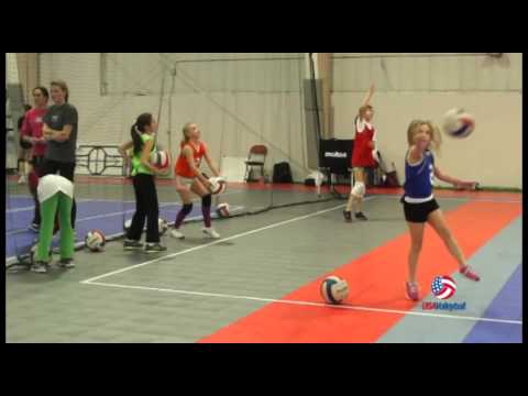 USAV Drill Video Serve and Sprint background