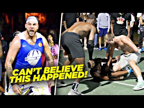 "You Don't Know Who I Am LIL BOY!" Trash Talker LOSES IT at Our Park Takeover! CRSWHT & ECS 5v5! background