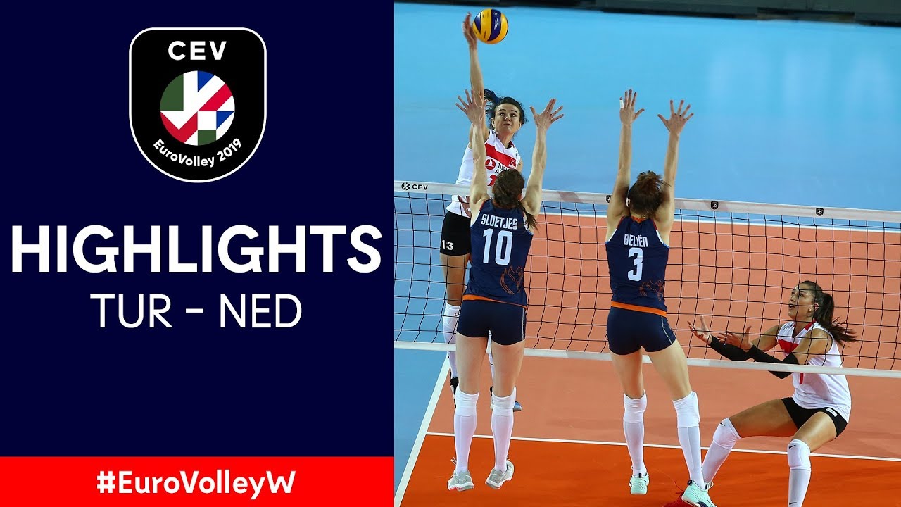#EuroVolleyW | Turkey - The Netherlands | QF Highlights background