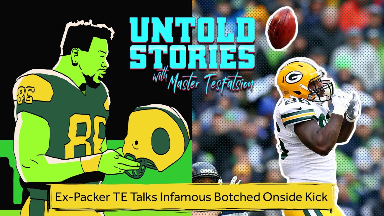 Brandon Bostick Talks 2014 NFC Championship Botched Onside Kick | Untold Stories background