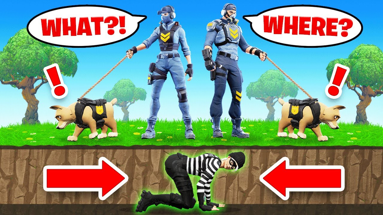 ESCAPE The COPS & ROBBERS in Fortnite background