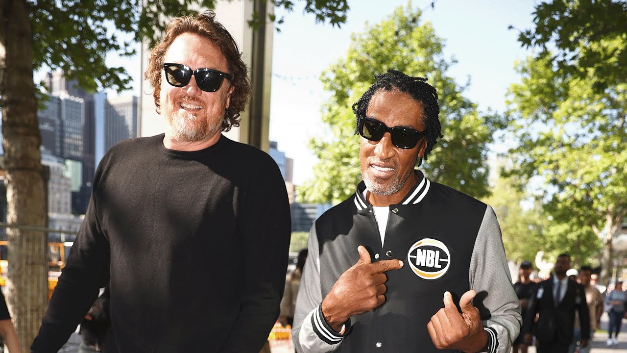 Scottie Pippen visits Australia to launch NBL24 background