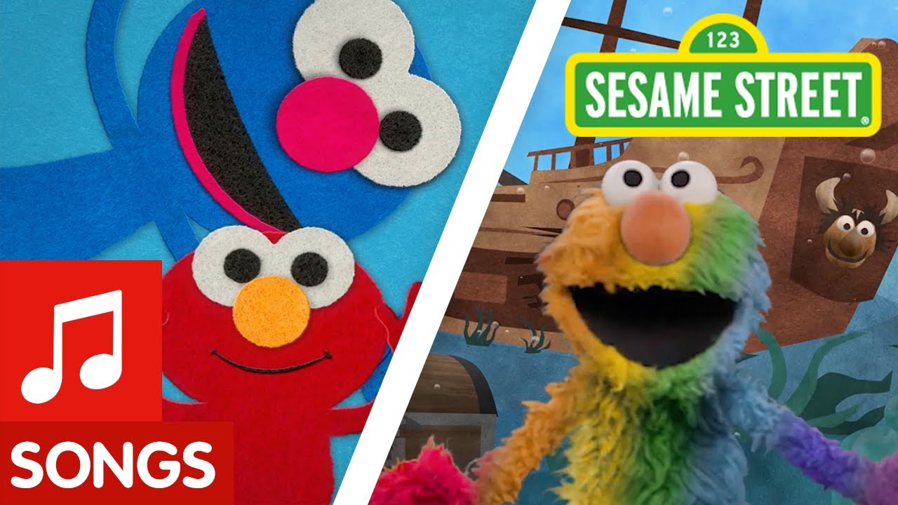 Kermit on Sesame Street
