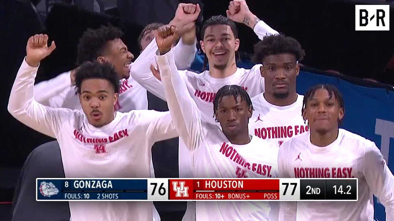 Houston vs. Gonzaga Ending - Final 2 Minutes | 2025 March Madness background