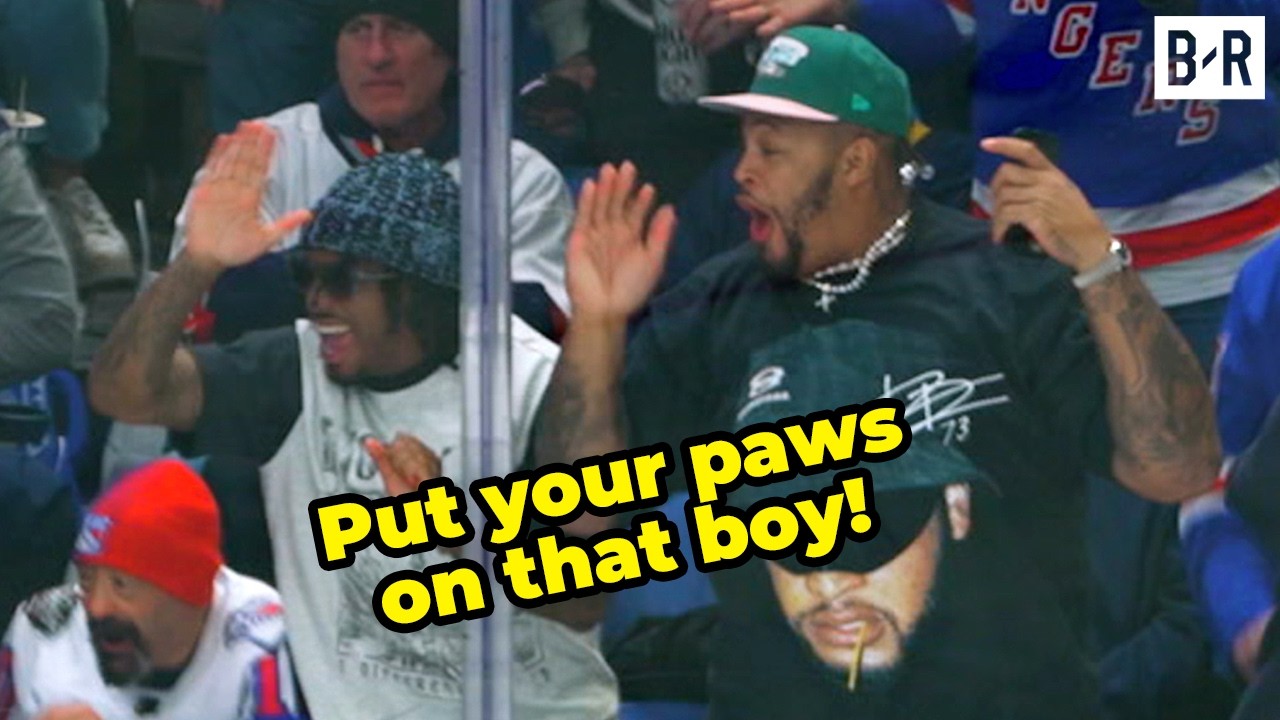 Buffalo Bills' Dion Dawkins & KJ Hamler Mic'd Up Behind the Glass at Sabres-Rangers 🎤 background