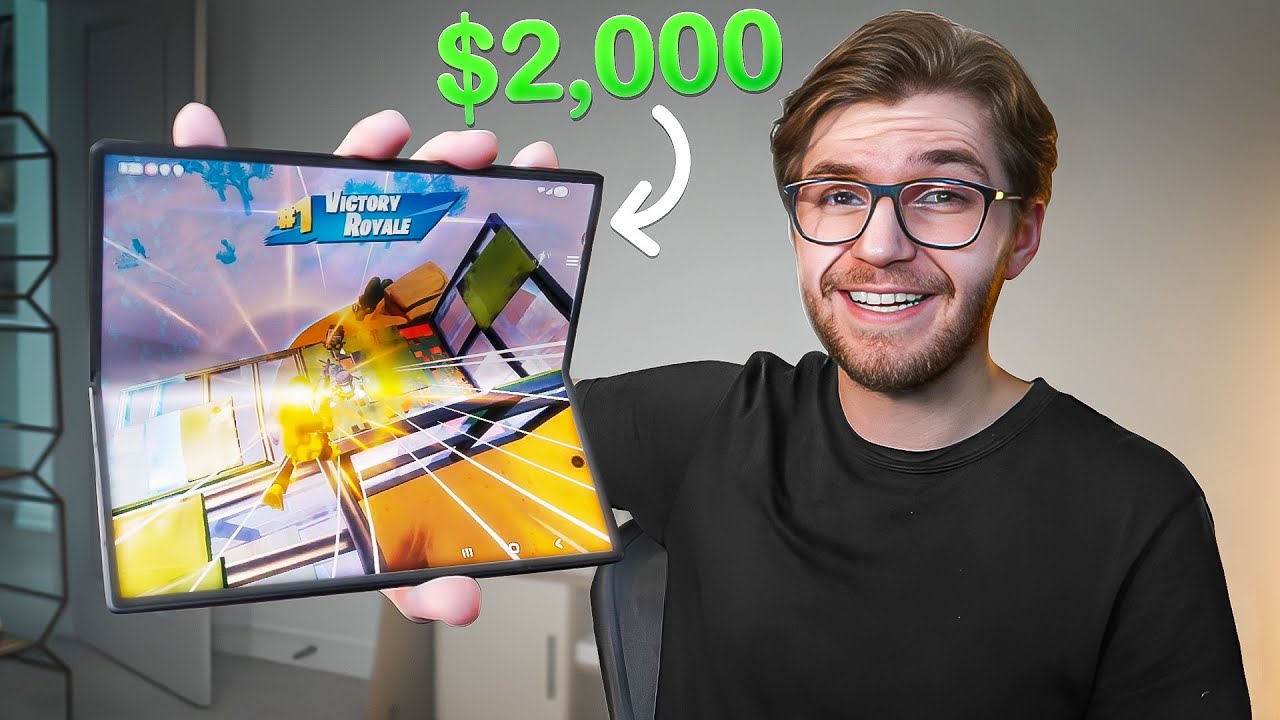 I Played Fortnite Mobile on a $2,000 PRO Gaming Phone! (Samsung Z Fold 7) background