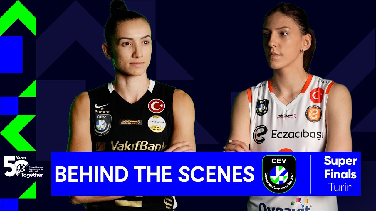 Day 1 in Turin with VakifBank Istanbul & Eczacibasi Dynavit Istanbul I #SuperFinalsTurin background