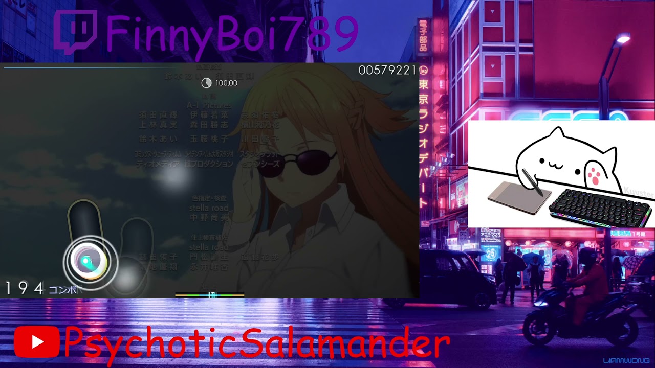 ADAMAS HARD MODE 100.00% FC WITH BONGO CAT background