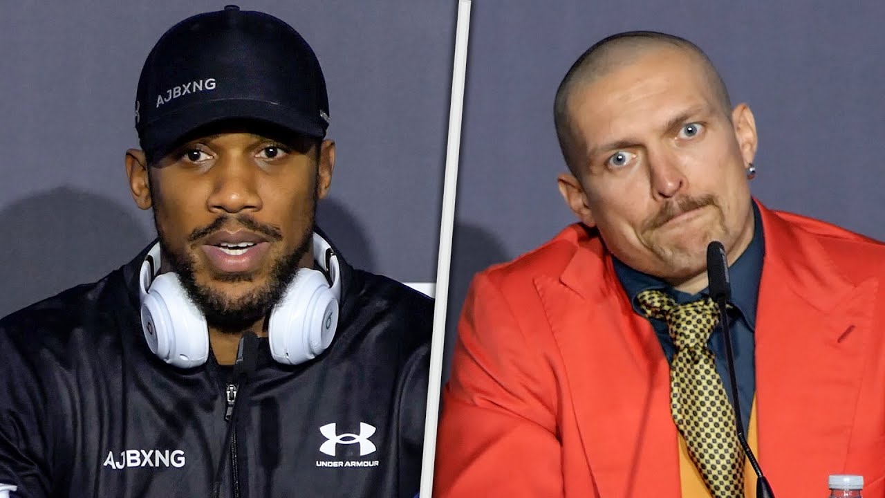 Anthony Joshua vs Oleksandr Usyk • FULL FINAL PRESS CONFERENCE • Matchroom Boxing background