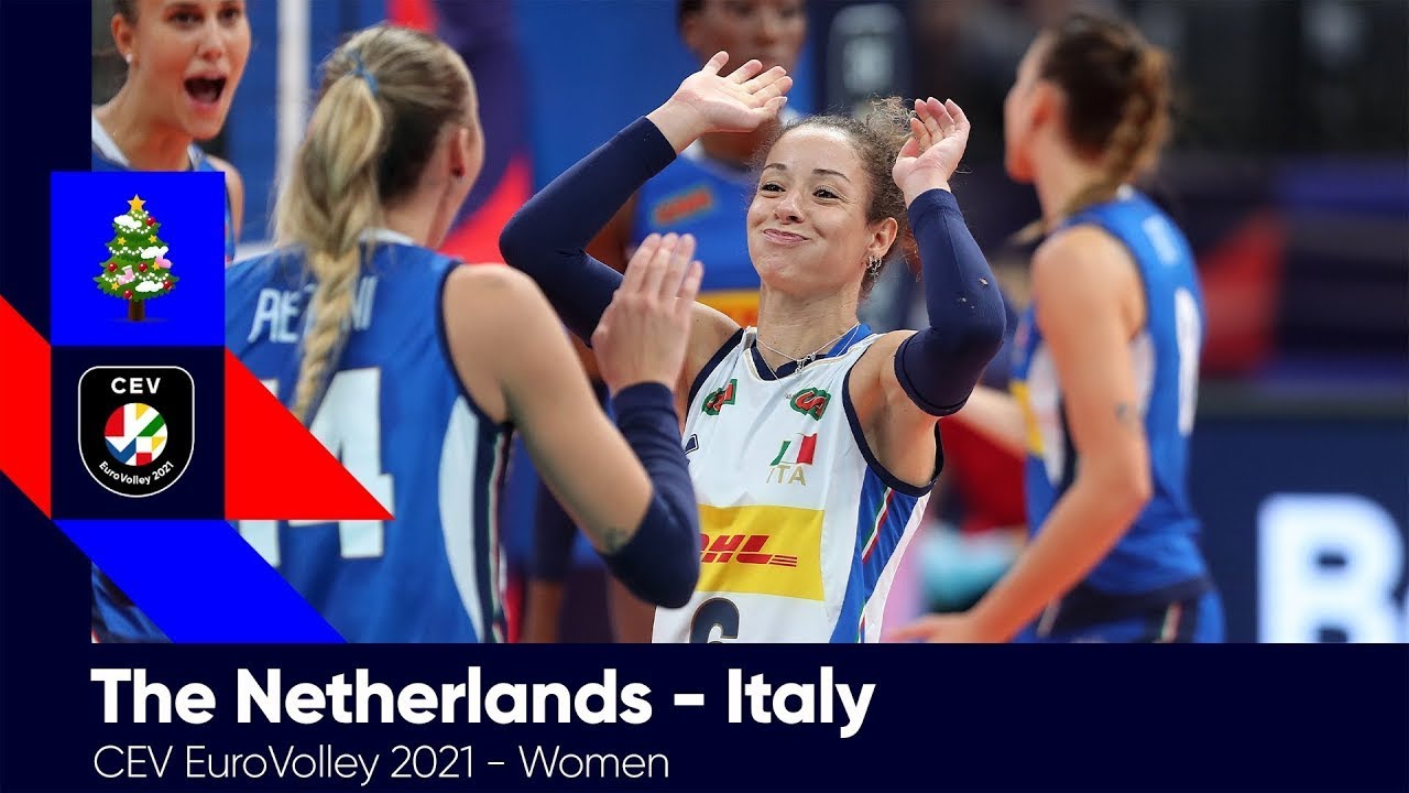 The Netherlands vs Italy I CEV EuroVolley 2021 Women I Holidays Special background