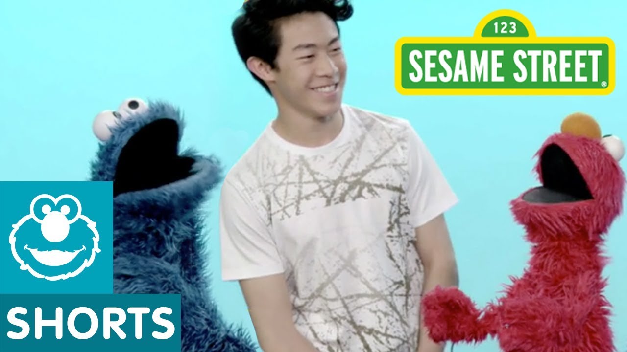 Winter Olympics 2018 on Sesame Street background