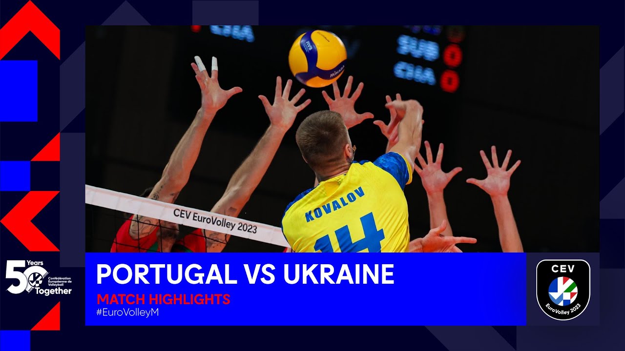 Portugal vs. Ukraine I Match Highlights 1/8 Finals I CEV EuroVolley 2023 Men