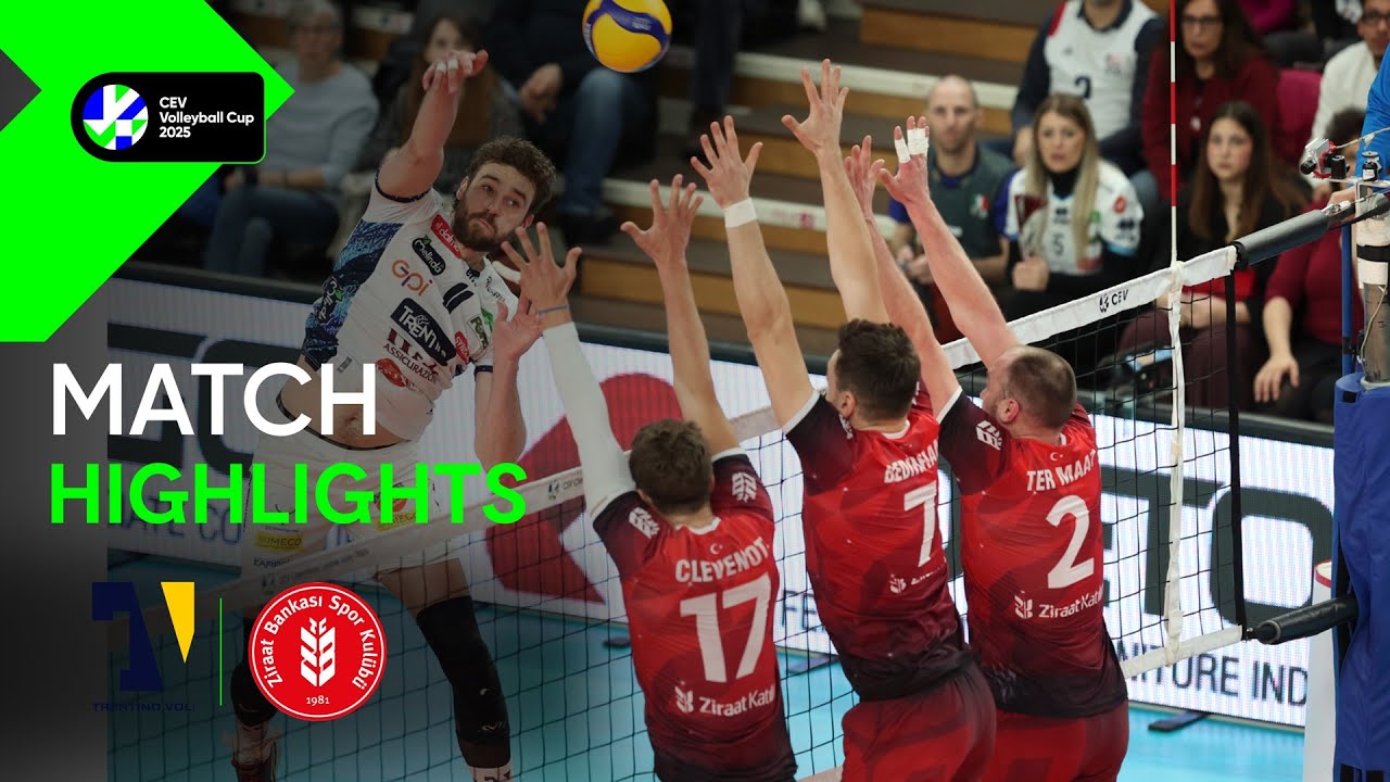 Highlights | TRENTINO Itas vs. Ziraat Bank ANKARA | CEV Volleyball Cup 2025 | Semi Finals