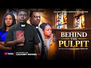 behind the pulpit