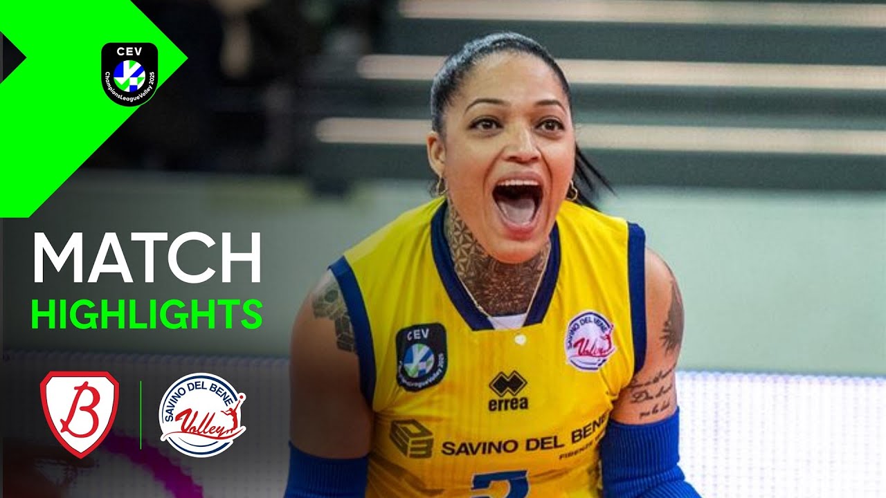 Highlights | PGE Grot Budowlani ŁÓDŹ vs Savino Del Bene SCANDICCI | CEV Champions League Volley 2025 background