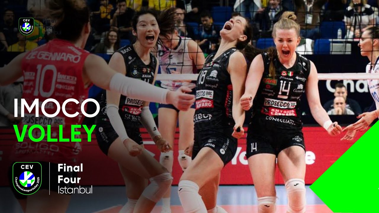 Imoco Conegliano's Best Moments on their Way to the Title I Final Four Istanbul 2025 background