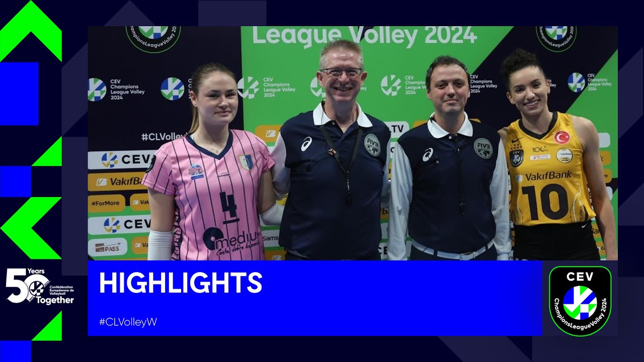 VakifBank ISTANBUL vs. Jedinstvo STARA PAZOVA - Match Highlights background