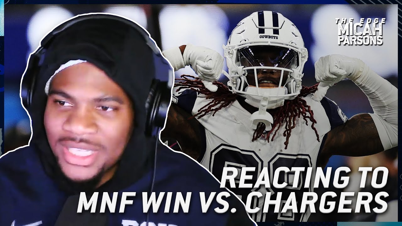 Micah Parsons Reacts to Win vs. Chargers, Calls Out the Media About Dak & Cowboys | The Edge, Ep. 6 background