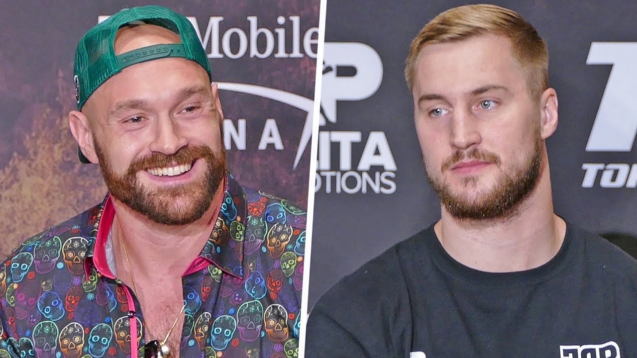 Tyson Fury vs. Otto Wallin FULL FINAL PRESS CONFERENCE | Top Rank Boxing background