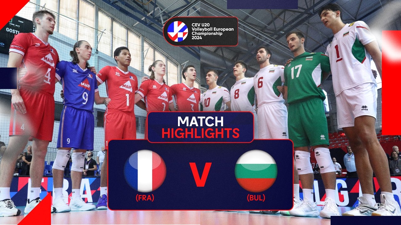 Highlights | France vs. Bulgaria - CEV U20 Volleyball European Championship 2024 | Gold Medal M