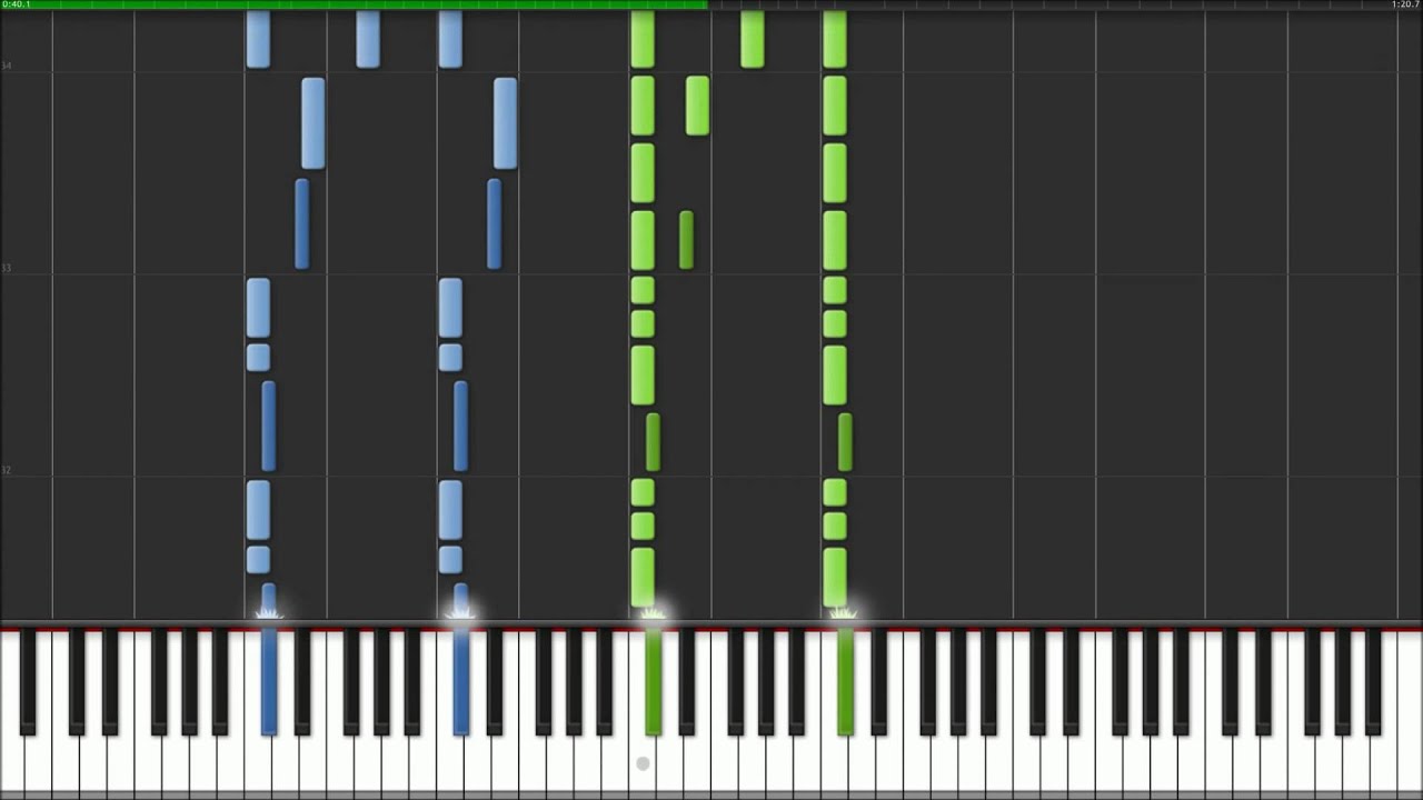 Synthesia Piano - Dota 2 Main Theme background