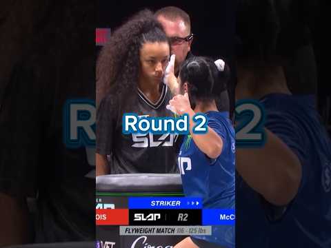 Destiny McCubbin Defeats Zoe Dubois POWER SLAP WOMAN HIGHLIGHTS background
