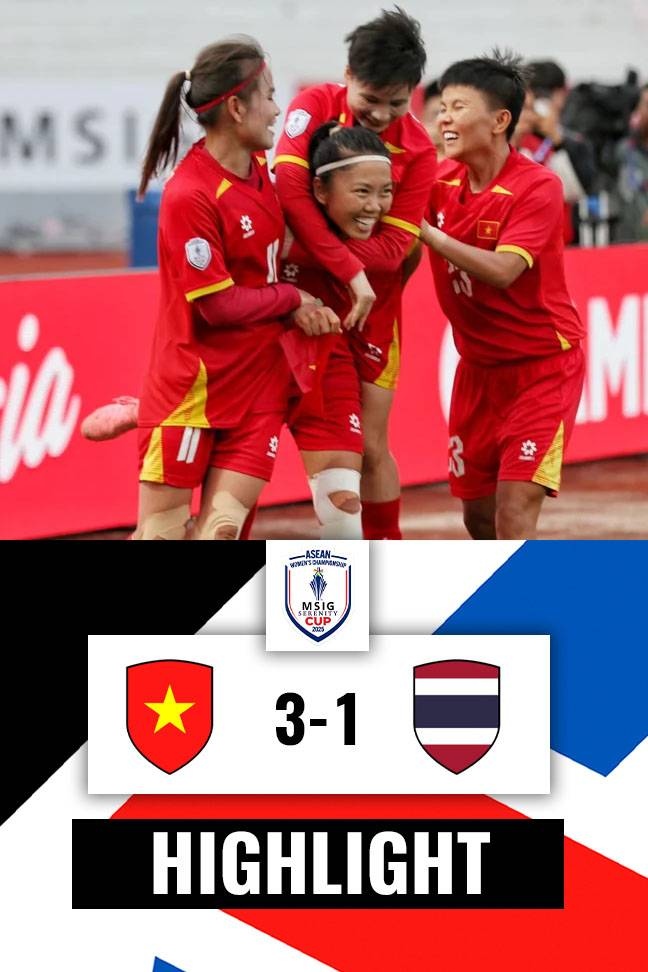 ASEAN Women's Championship MSIG Serenity Cup 2025 - Highlight Vietnam vs Thailand (3rd Place) backdrop